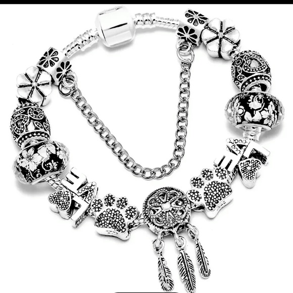 Pink Magnolia Jewelry - New 925 Sterling Silver Charm Bracelet